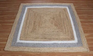 Jute Runner Rug 100% Natural Handmade Braided Carpet Reversible Living Area Rug - Picture 1 of 7