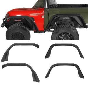 Fit 20-25 Jeep Gladiator JT 4Pcs Steel Front & Rear Fender Flares w/Turn Signals - Picture 1 of 18