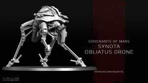 Synota Obliatus Drone 28mm/32mm Walker kit proxy for Grimdark tabletop - Picture 1 of 1