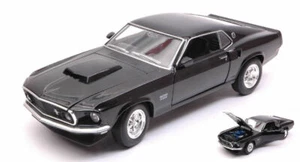 Ford Mustang Boss 429 1969 Black 1:24-27 Model 24067BK WELLY - Foto 1 di 1
