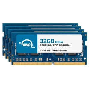 Mémoire RAM sans mémoire SODIMM 260 broches OWC 128 Go (4 x 32 Go) DDR4 2666 MHz 2Rx8 ECC - Photo 1 sur 7