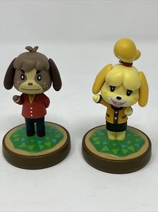 Nintendo Animal Crossing Isabelle Winter Outfit & Digby Amiibo Figures - Picture 1 of 9