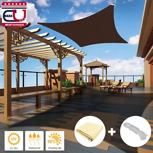Impermeable Sombra Vela Patio Toldo Exterior Jardín Piscina Sol Toldo Refugio Cubierta - Imagen 1 de 11