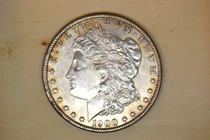1900-O Morgan Dollar- Nice Bu with attractive toning. - Picture 1 of 4