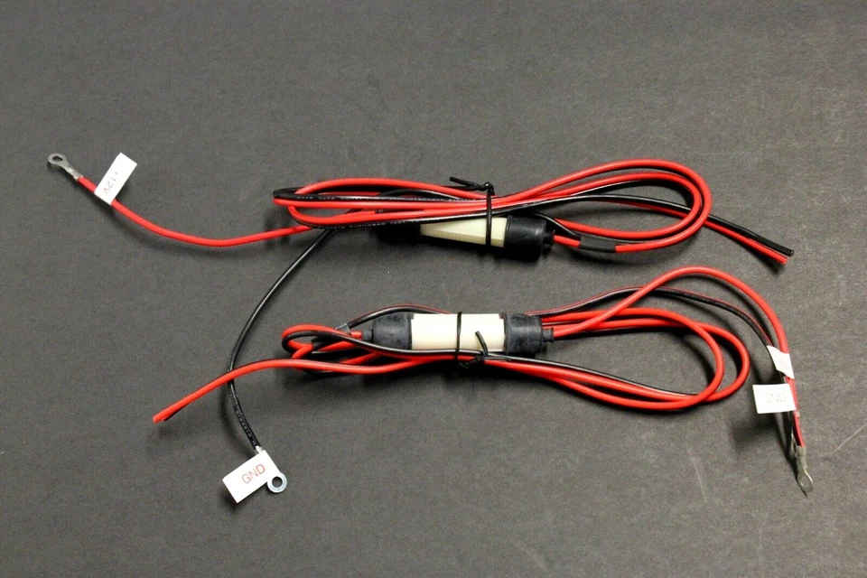 2 Piezas CABLE DE ALIMENTACIÓN 12 Voltios con Portafusibles 2A Cable Automático 3FT (38 PULGADAS) Foto 1 de 4