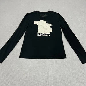 Patagonia Shirt Unisex Small schwarz Bio Baumwolle Live Simply Bear Grafik Tee - Bild 1 von 8