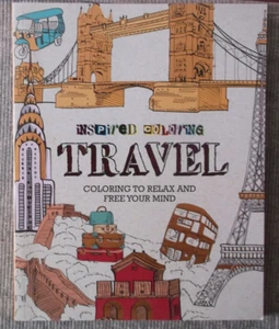 Inspired Coloring: Travel Inspired Coloring by Parragon (2015, Paperback) ~ NEW - Imagen 1 de 2