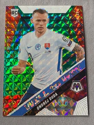 2021 Panini Mosaic UEFA Euro 2020 Will to Win Green Prizm Ondrej Duda Rookie RC - Image 1 of 2