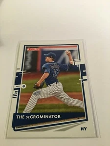Jacob deGrom 2020 Panini Donruss SP Name Variation DeGrominator New York Mets - Picture 1 of 1