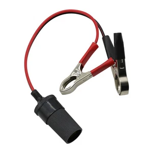 15PC Car Battery Alligator Clamp Clip Cigarette Lighter Power Adapter Socket 12V - Picture 1 of 9