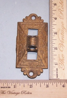 Antique Cast Iron Wall Plate for Oil Lamp Sconce - Image 1 of 3