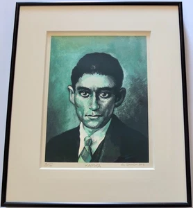 R. Crumb 2013 Serigrafie "Kafka" signiert, betitelt & nummeriert im Rahmen mit COA - Bild 1 von 11