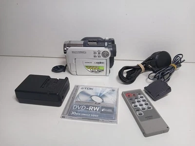 Hitachi DZ-GX3100E DVD Camcorder Silver Tested Working  - Image 1 of 4