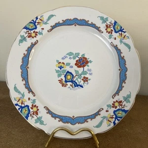 Antique, 1920s Art Deco Keeling & Co Floral Patterned Dinner Plate, 25.5cm - Picture 1 of 10