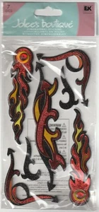 RARE! Jolee's Boutique 3D Stickers DEVIL FLAMES 7 pcs 81400 Fast FREE shipping - Picture 1 of 1