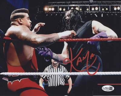 Kama autographed signed 8x10 photo WWE WWF JSA COA Undertaker - Image 1 of 2