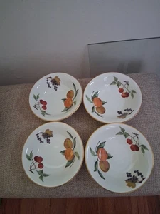 4 Royal Worcester EVESHAM GOLD 6 5/8" Soup Cereal Bowls England MINt New - Picture 1 of 3