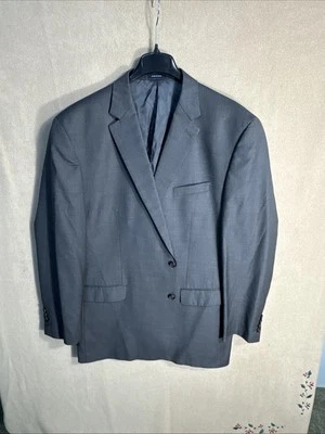 @ Ralph Ralph Lauren 52L Extra Slim Gray Pinstripe 100% Wool Sport Coat 2 Button - Image 1 of 4