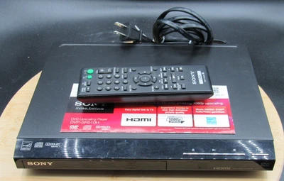 Reproductor de CD DVD Sony DVP-SR510H negro con control remoto probado Foto 1 de 4