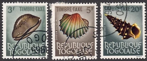 1964-65 Togo SC# J58-J63 - Type of Regular Issue - 3 Different Stamps - Used - Picture 1 of 2