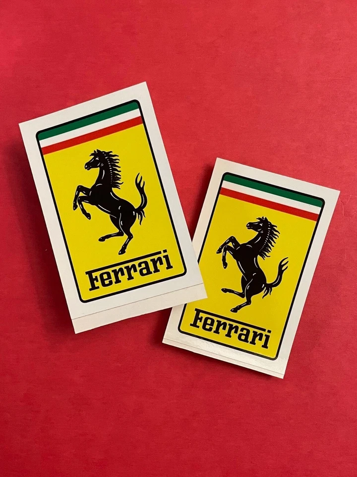 LOT of 2 - Ferrari Racing 3" Sticker Foto 1 de 1