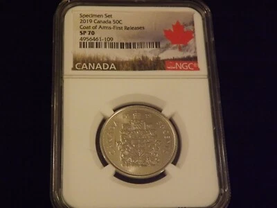 2019  50 C           Canada    First Releases         NGC    SP 70 - Image 1 of 2