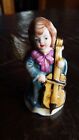 Cute Angel Playing Cello? Ceramic Figurine Collectible Christmas Decoration