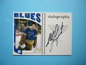 2004/05 IN THE GAME NHL FRANCHISES CARD #A-ML MIKE LIUT NM AUTO AUTOGRAPH ITG - Picture 1 of 2