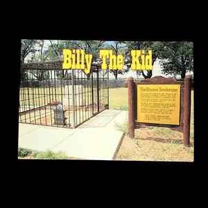 Vintage “Billy The Kid Graveyard” Postcard - Picture 1 of 4