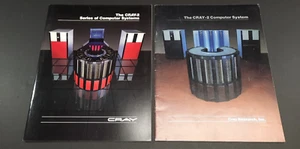 Vtg 1985 & 1988 Cray Research Supercomputers Cray-2 Brochures Advertising Lot - Picture 1 of 20