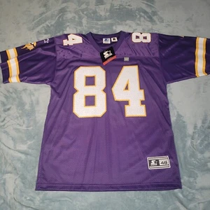 90's Starter NFL Minnesota Vikings Randy Moss #84 Purple Jersey Mens 48 NWT VTG - Picture 1 of 5