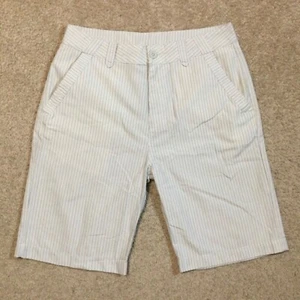 Quiksilver Shorts Herren 31 Taschen blau Nadelstreifen Polyester - Bild 1 von 12