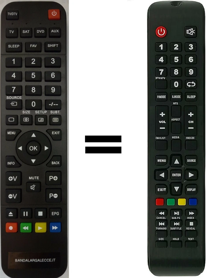 Telecomando gia' programmato per MASTER - Immagine 1 di 1