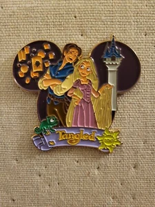 Disney Magical Moments Tangled Pin Bradford Exchange HTF Rapunzel Flynn Eugene - Picture 1 of 2