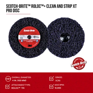 Rolloc Scotch-Brite 3M 21552 + Caja de 10 discos XT Pro Clean and Strip - Imagen 1 de 1