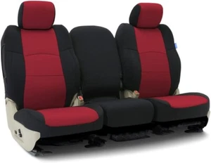 Coverking Ford Custom Fit Seat Cover 1 Row Neosupreme Red w/ Black Sides - Picture 1 of 3