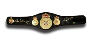 Cintura Michael & Leon Spinks doppia firma campionato WBA COA autografo Tyson Ali - Foto 1 di 9