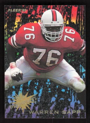 1995 Fleer NFL Prospects #14 Warren Sapp Miami Hurricanes - Image 1 of 2