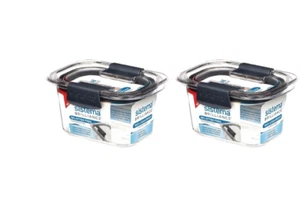 2 x Sistema Brilliance 380mL Food Storage Container Box BPA-Free (Made in NZ) - Picture 1 of 3