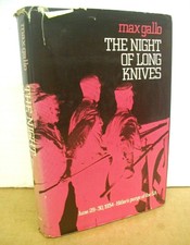 The Night of Long Knives by Max Gallo 1972 HB/DJ First U.S. Edition