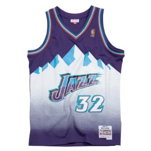 Mitchell und Ness NBA SWINGMAN JERSEY UTHA JAZZ KARL MALONE #32 púrpura blanco - Imagen 1 de 8