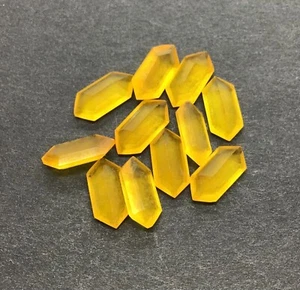 Piedras preciosas sueltas corte hexagonal cuarzo amarillo AAA natural para surtido de todas las joyas - Imagen 1 de 23