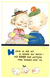 Signierte Mael Lucie Atwell Postkarte,"Have a Go at a Good..."# 1662,c.1930-40s - Bild 1 von 2