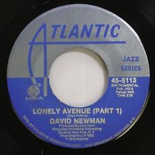 Jazz 45 David Newman - Lonely Avenue (Part 1) / Lonely Avenue (Part 11) On Atlan
