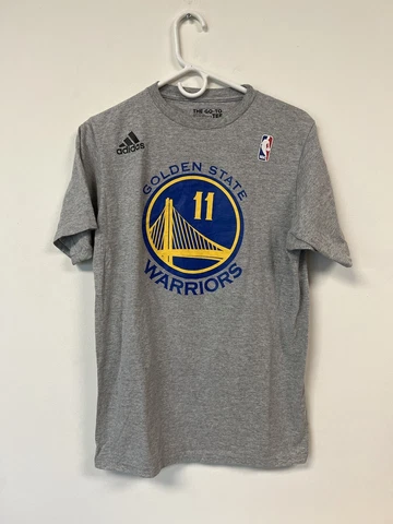 Adidas Golden State Warriors T Shirt Adult Medium Klay Thompson Grey NBA Logo Cover