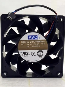 AVC 2B12038B24U 12038 DC24V 2.08A 12CM 3-Pin Inverter Cooling Fan - Picture 1 of 2