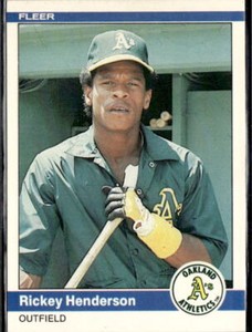 1984 Fleer #447 Rickey Henderson Good/Poor