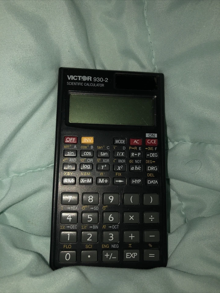 Vintage Victor 930-2 Scientific Calculator w Slip Cover PARTS ONLY ! - Image 1 of 1