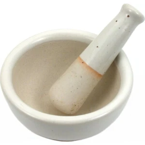 Ceramic Mortar Pestle 3" Drug Pill Herb Spice Grinder Nurse Pharmacist Pharmacy - Picture 1 of 1