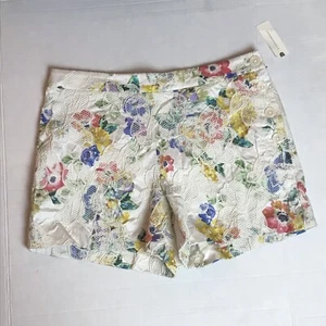 Elevenses Lacy Floral Shorts Women 8 NEW Anthropology - Picture 1 of 4